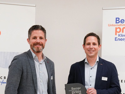 Die Vögeli AG gewinnt Berner Unternehmerpreis Klima + Energie